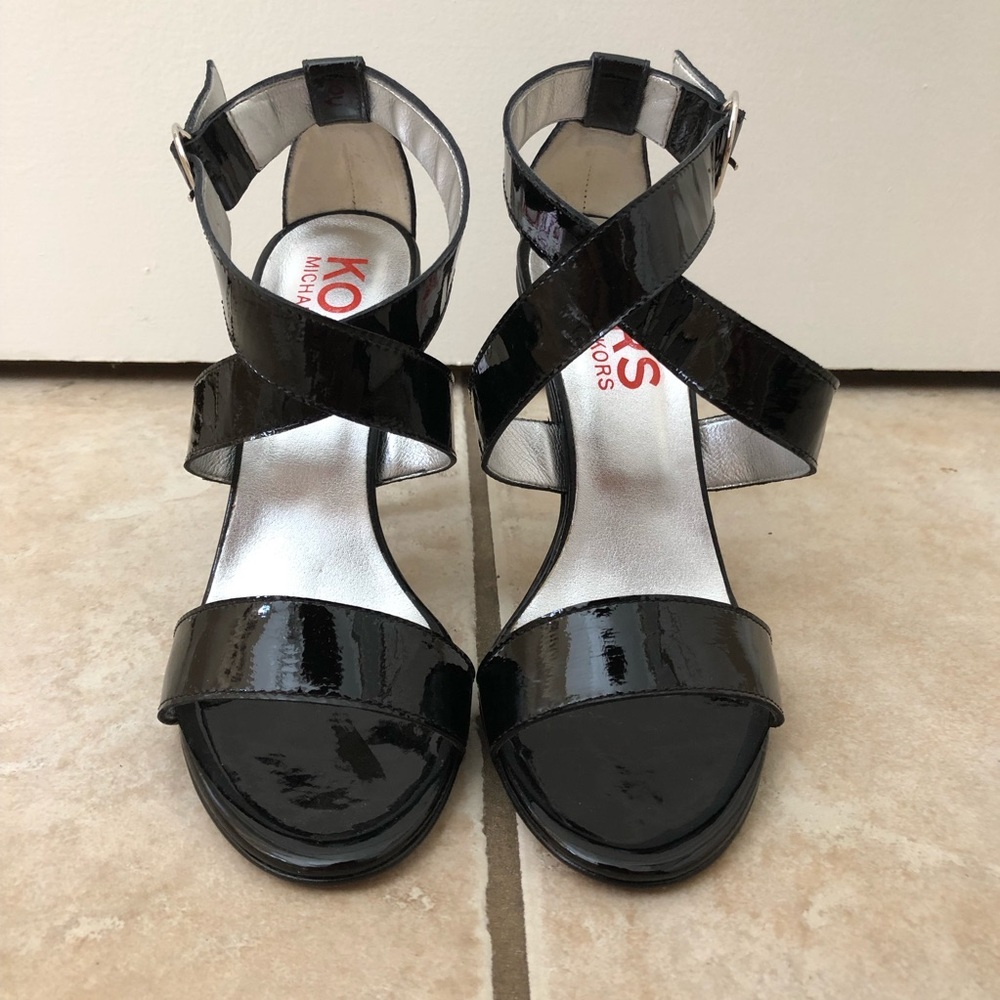 Kors by Michael Kors Round-Toe Patent Sandals